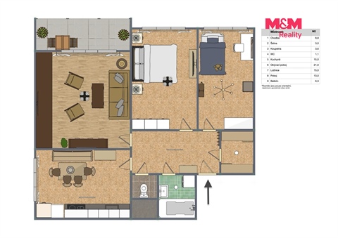 Prodej bytu 3+1, 87 m² - 0