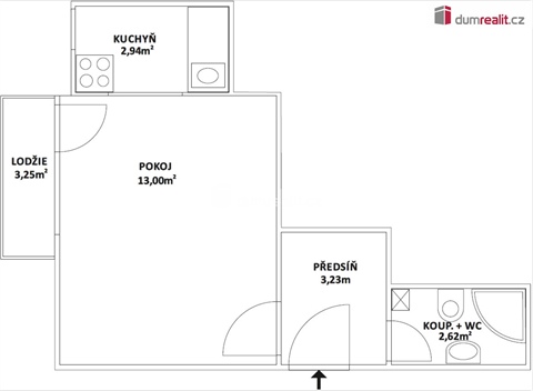 Prodej bytu 1kk, 25 m² - 6