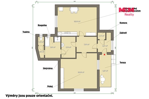 Pronájem bytu 2kk, 82 m² - 2