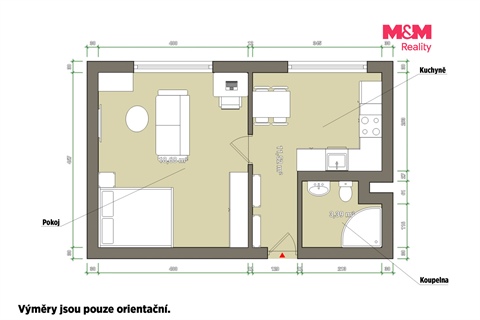 Pronájem bytu 1+1, 35 m² 4