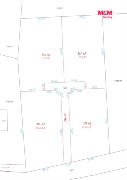 Prodej stavebního pozemku, 799 m² - 2