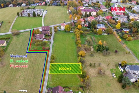 Prodej stavebního pozemku, 1 000 m² 2
