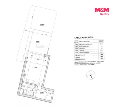 Pronájem bytu 1kk, 32 m² 12