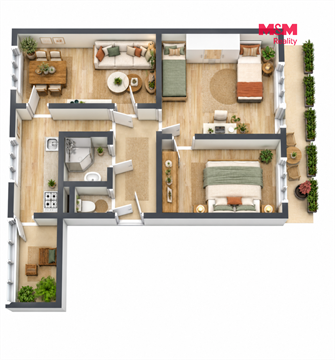 Prodej bytu 3+1, 62 m² 4