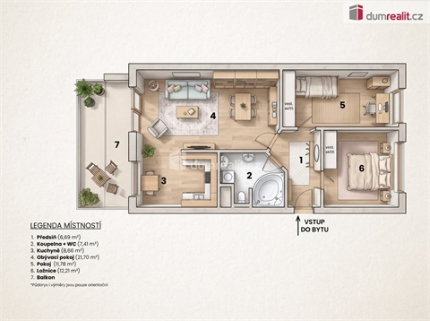 Prodej bytu 3+1, 67 m² 10