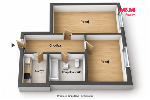 Prodej bytu 1+1, 38 m² - 6