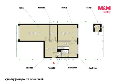 Prodej bytu 2+1, 54 m² - 12