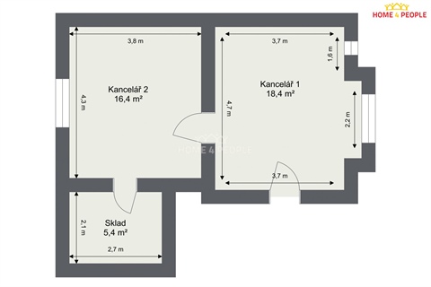 Pronájem skladu / haly, 40 m² 2
