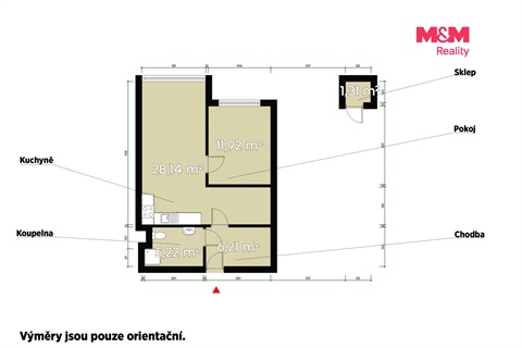 Prodej bytu 2kk, 53 m² - 4