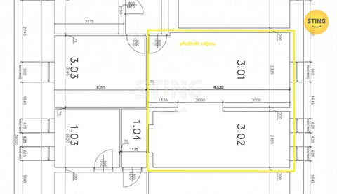 Pronájem komerčního objektu, 36 m² - 2